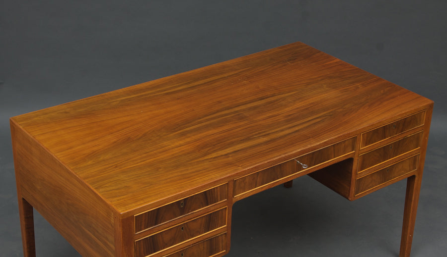 Vintage 1960s Walnut Desk