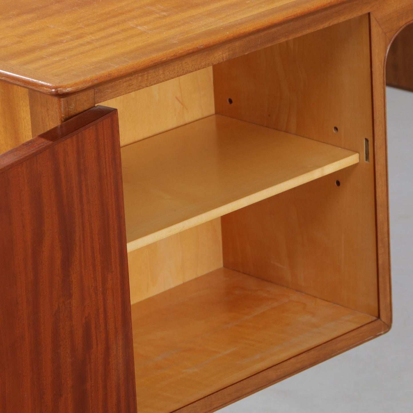Gustav Bertelsen desk with brass shoes