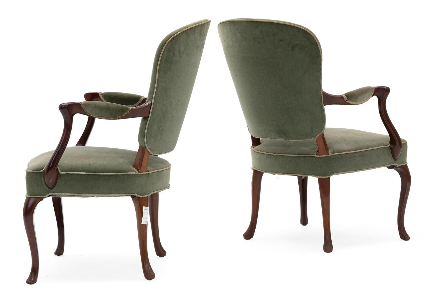 1950s Frits Henningsen Pair of Hardwood Beech Armchairs