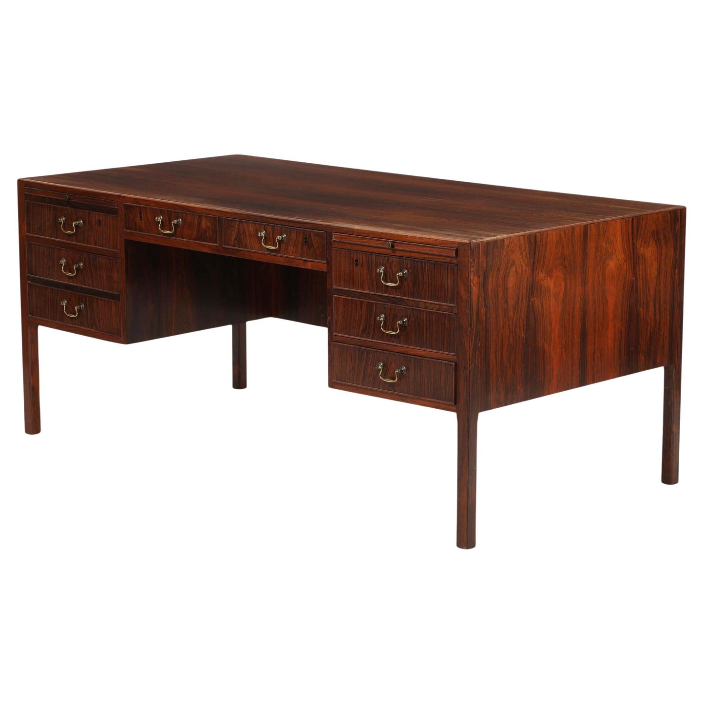 Danish Cabinetmaker Freestanding Director's Desk