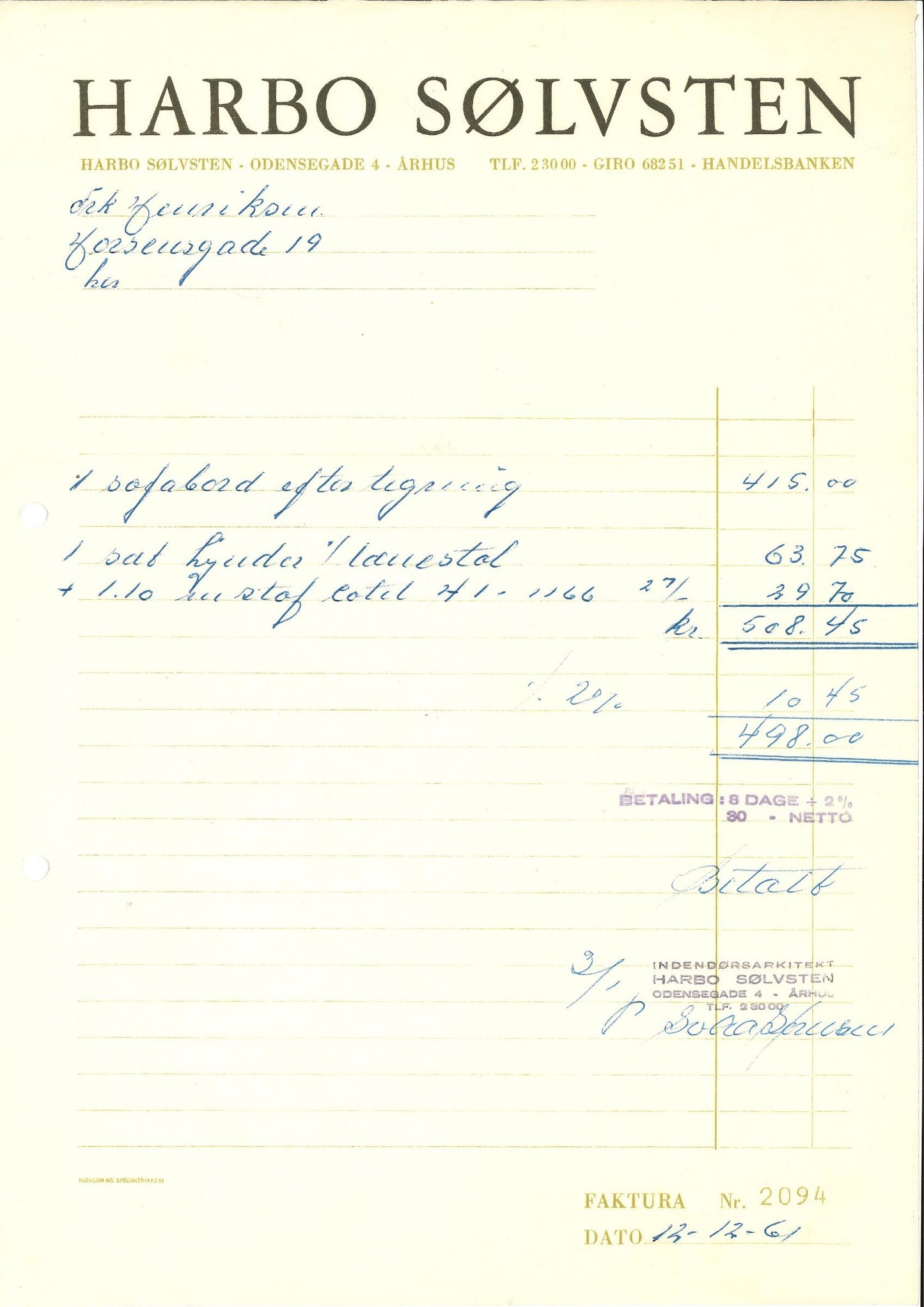 Harbo Sølvsten Solid Wood Coffee Table measure