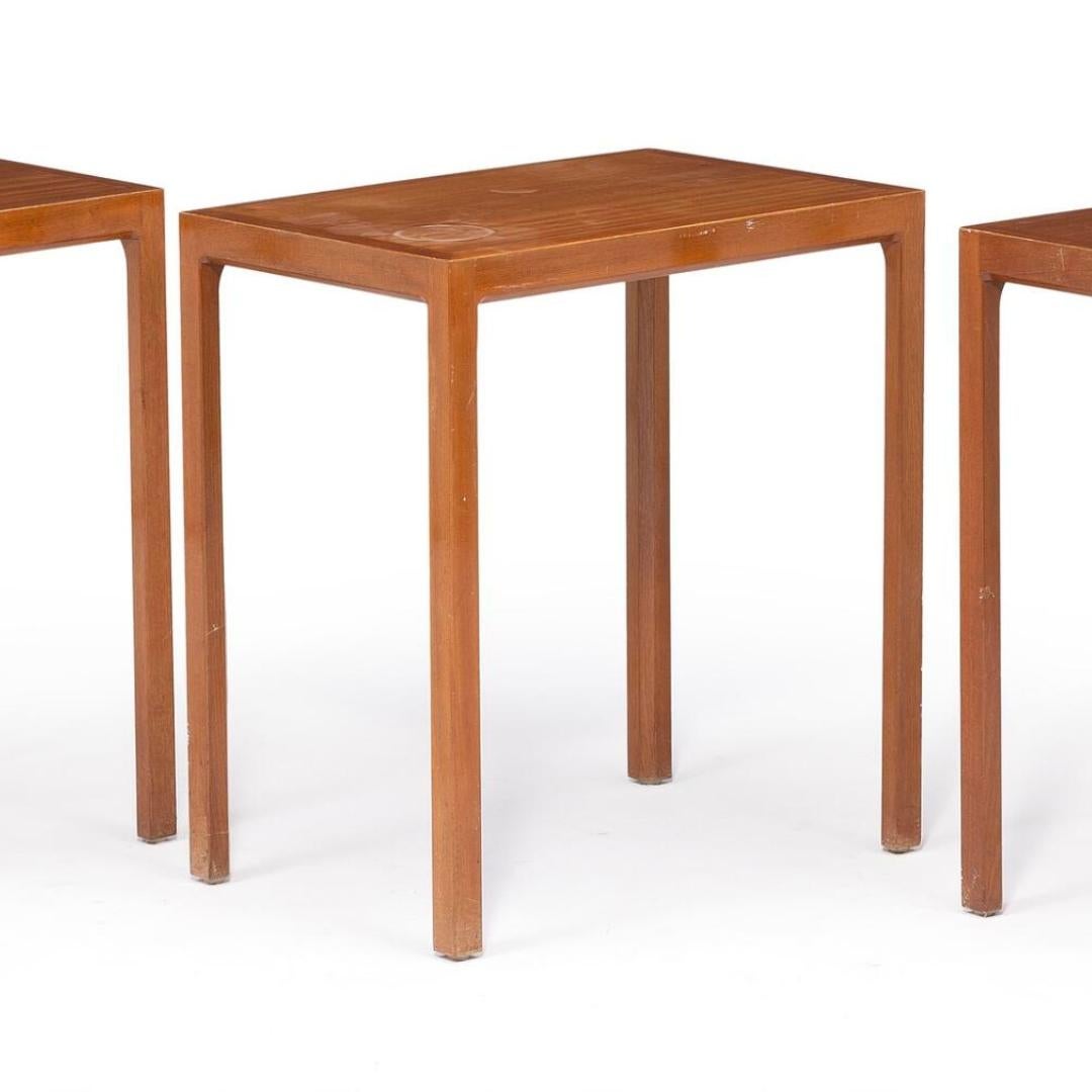 Bernt Petersen Large Hardwood Side Tables