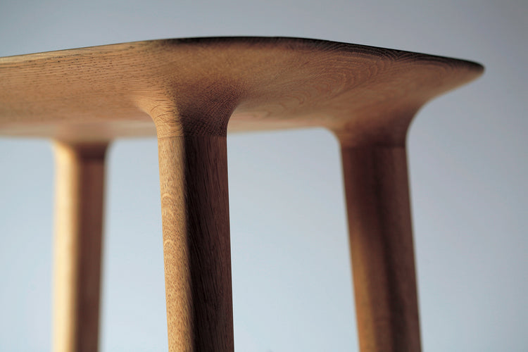 Bon Bon Stool made of solid oak