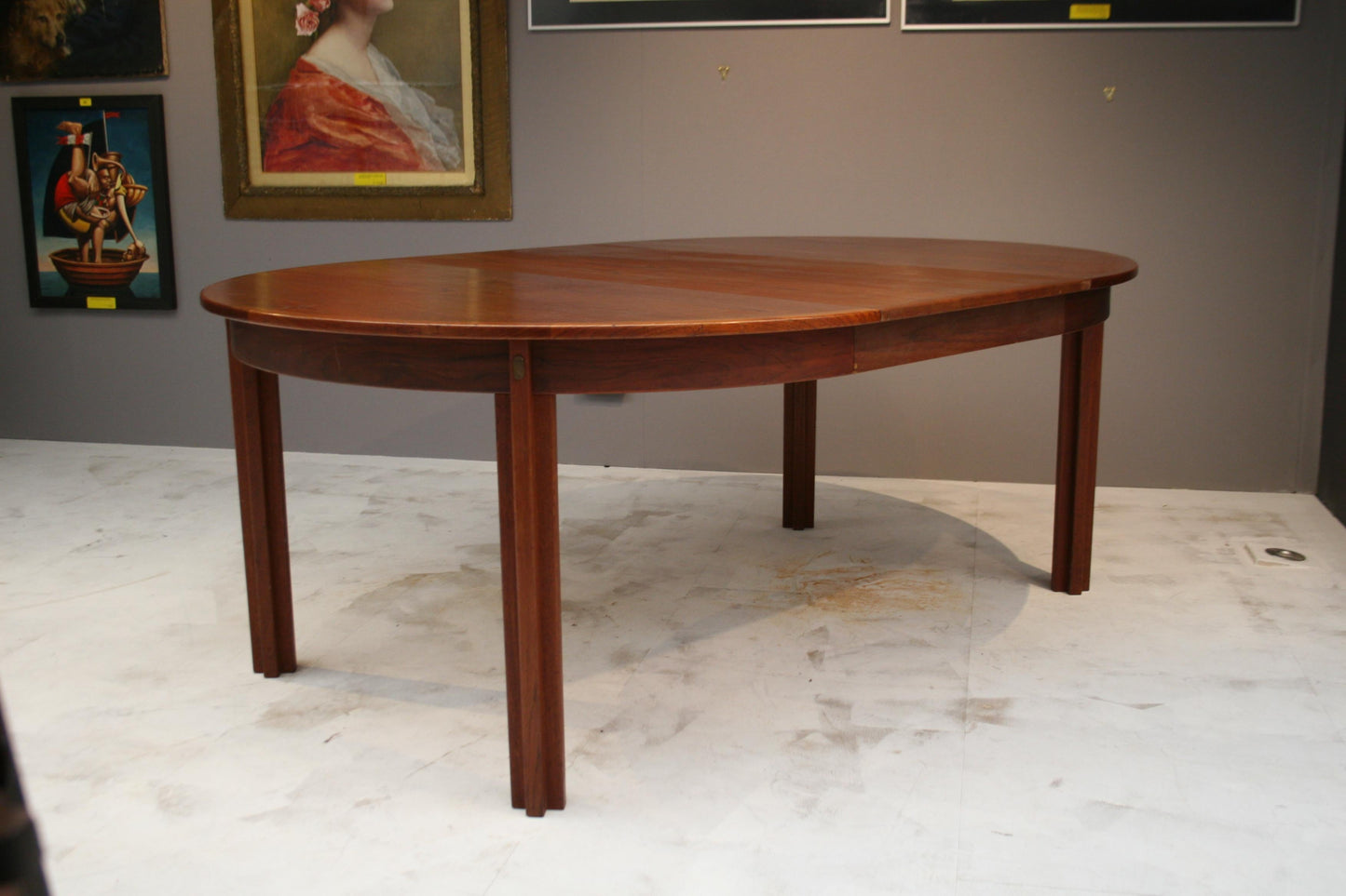 Borge Mogensen Teak Dining Table with Extension Leaf c1950 1