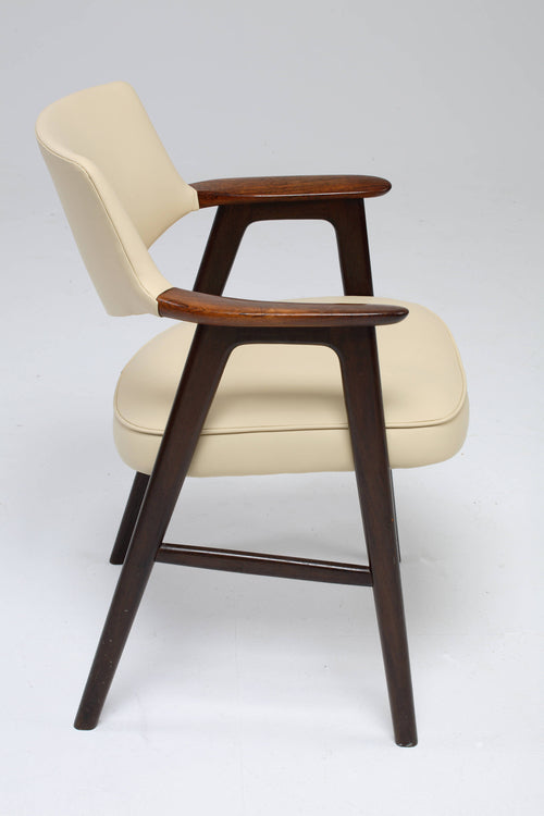 Erik Kierkegaard Danish Midcentury Armchair with Rosewood Armrests