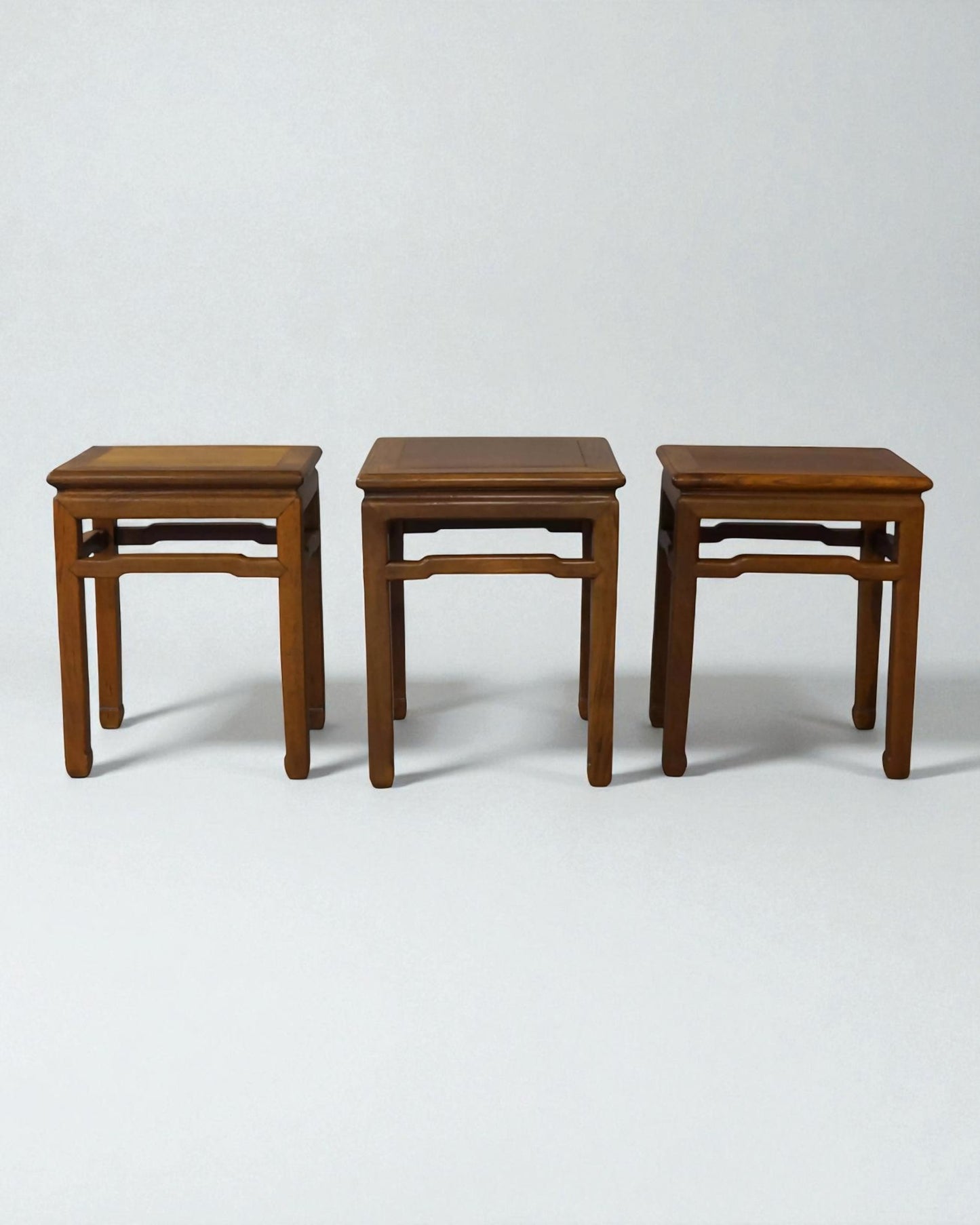 Three Rosewood Stools Early 20C