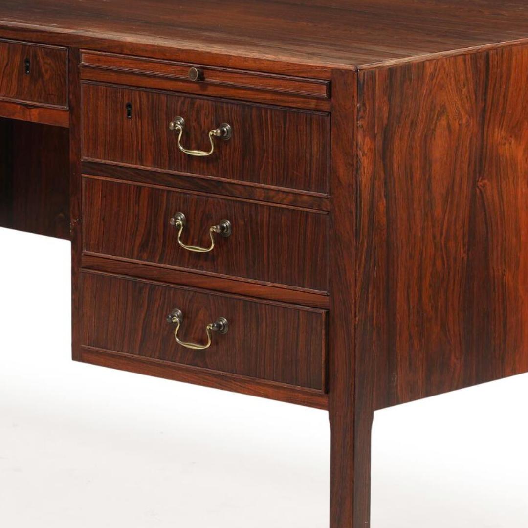 Danish Cabinetmaker Freestanding Director's Desk