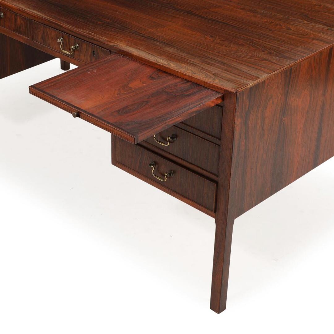 Danish Cabinetmaker Freestanding Director's Desk