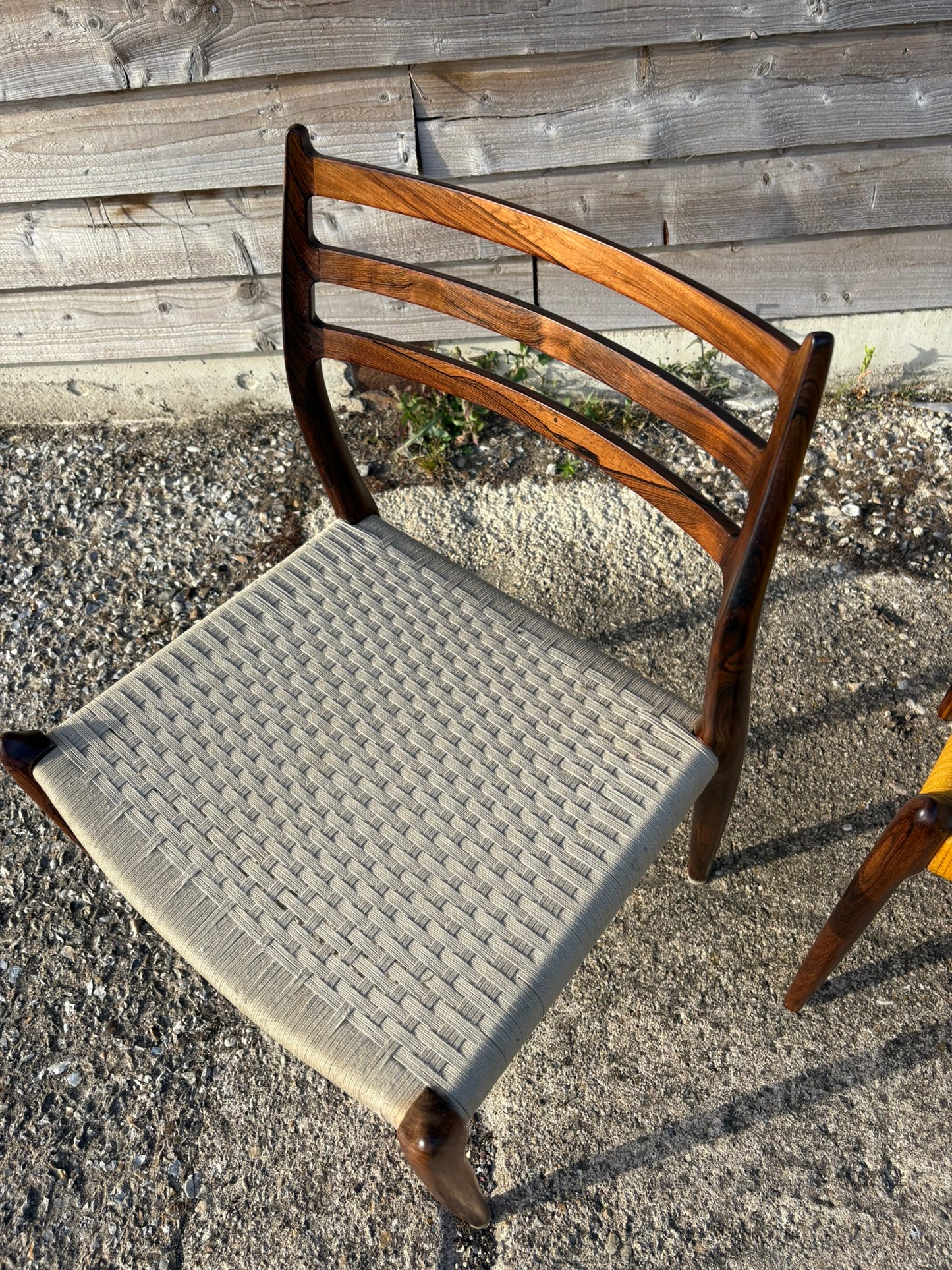 Niels Otto Moller Model 78 Dining Chairs with Original Cord Seats