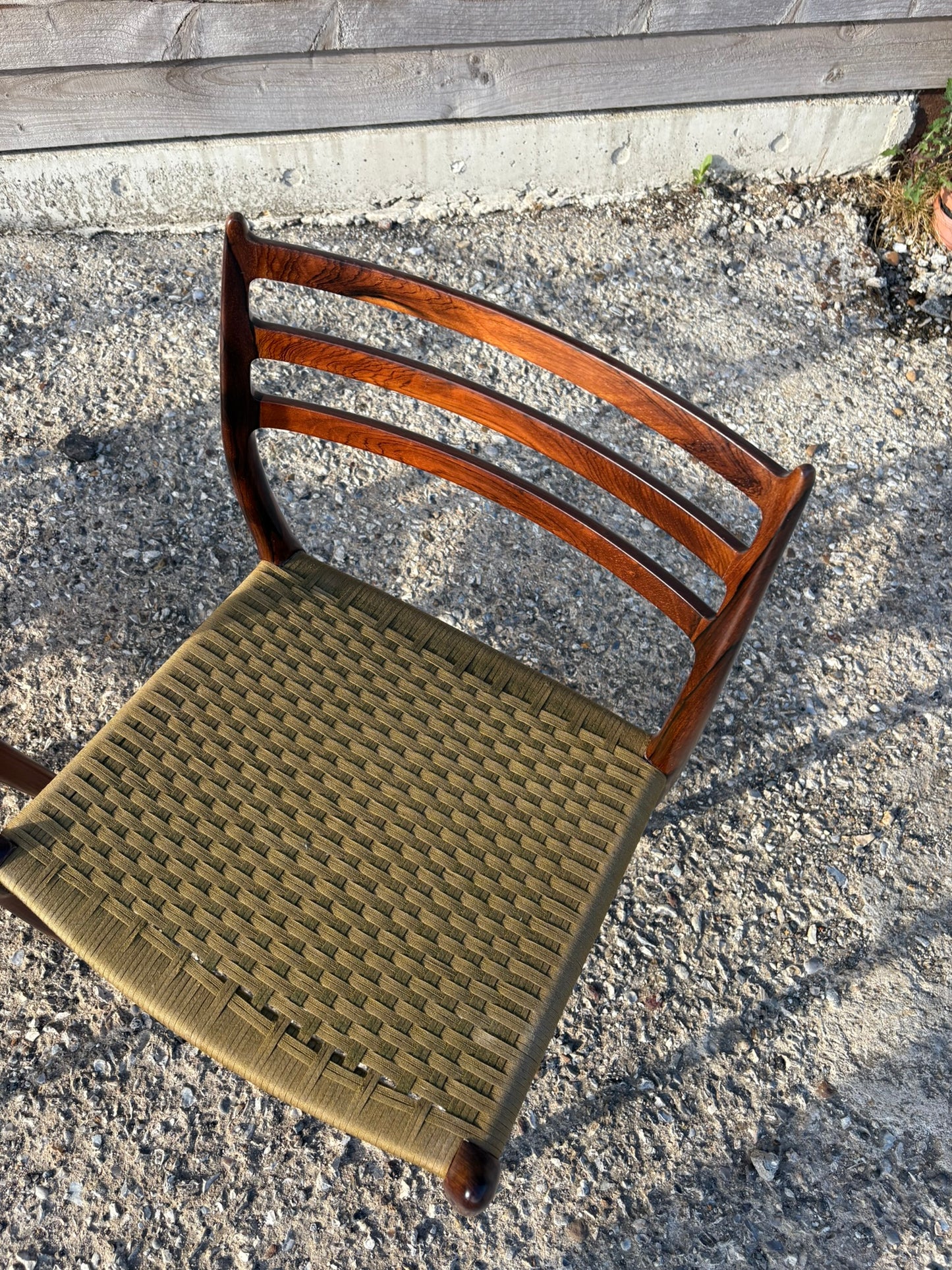 Niels Otto Moller Model 78 Dining Chairs with Original Cord Seats