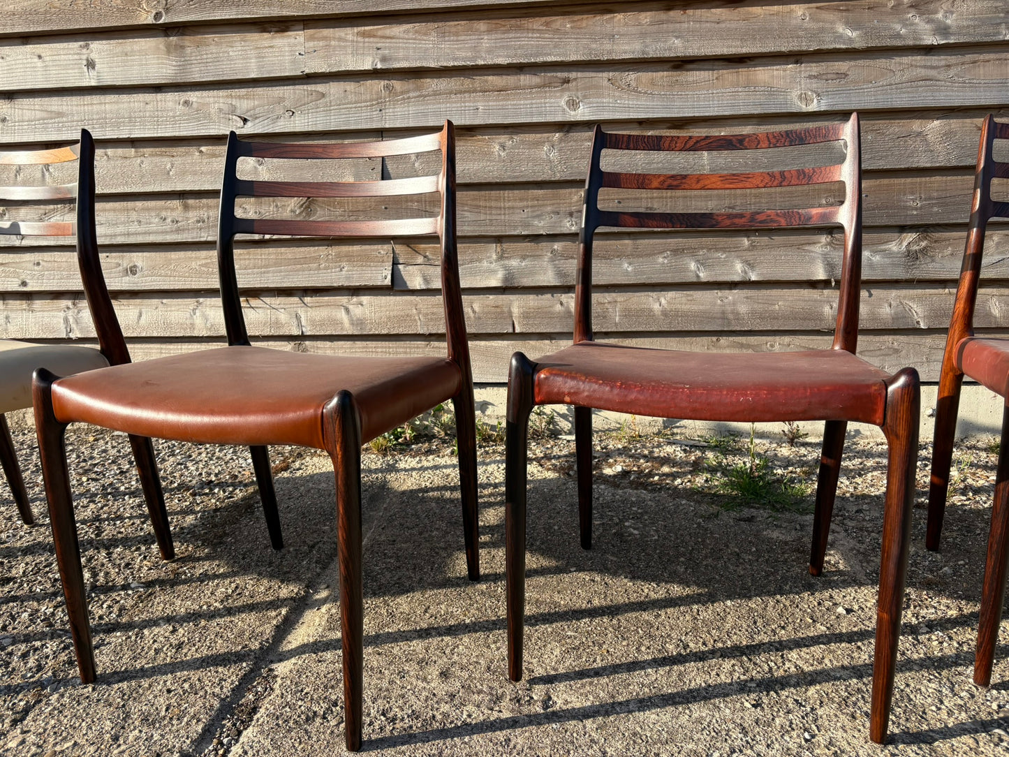 Niels Otto Moller Vintage Model 62 and Model 78 Dining Chairs