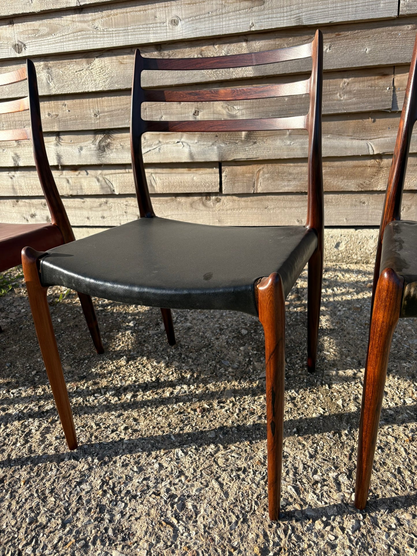 Niels Otto Moller Vintage Model 62 and Model 78 Dining Chairs