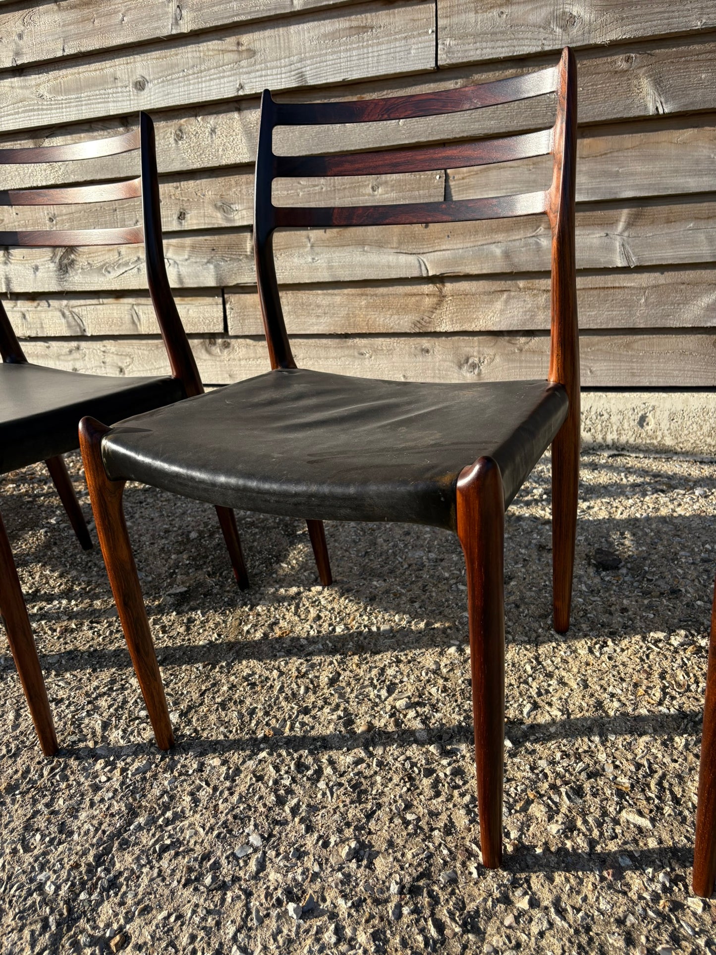 Niels Otto Moller Vintage Model 62 and Model 78 Dining Chairs