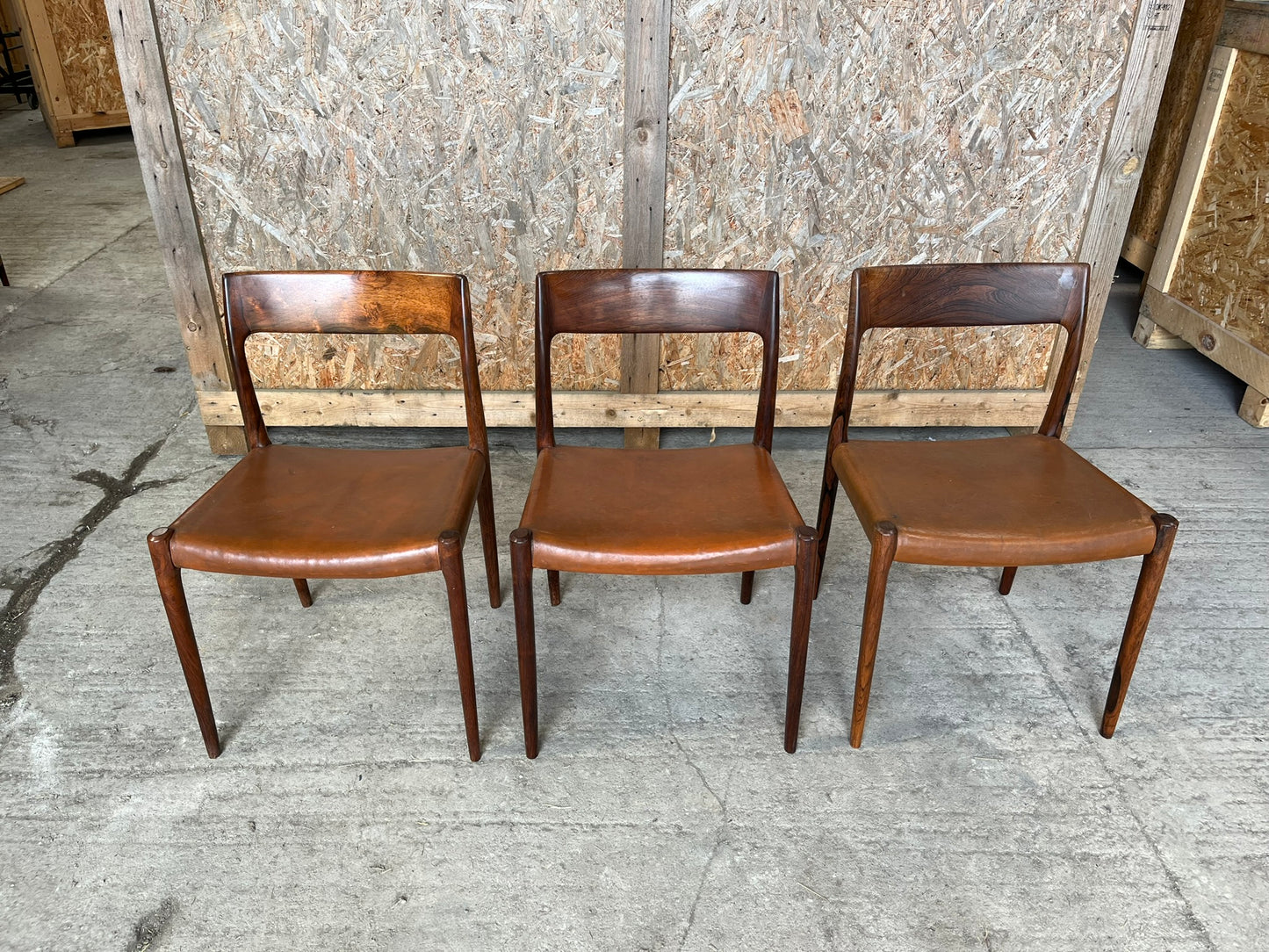 Niels Moller 1958 Model 77 Dining Chair Set