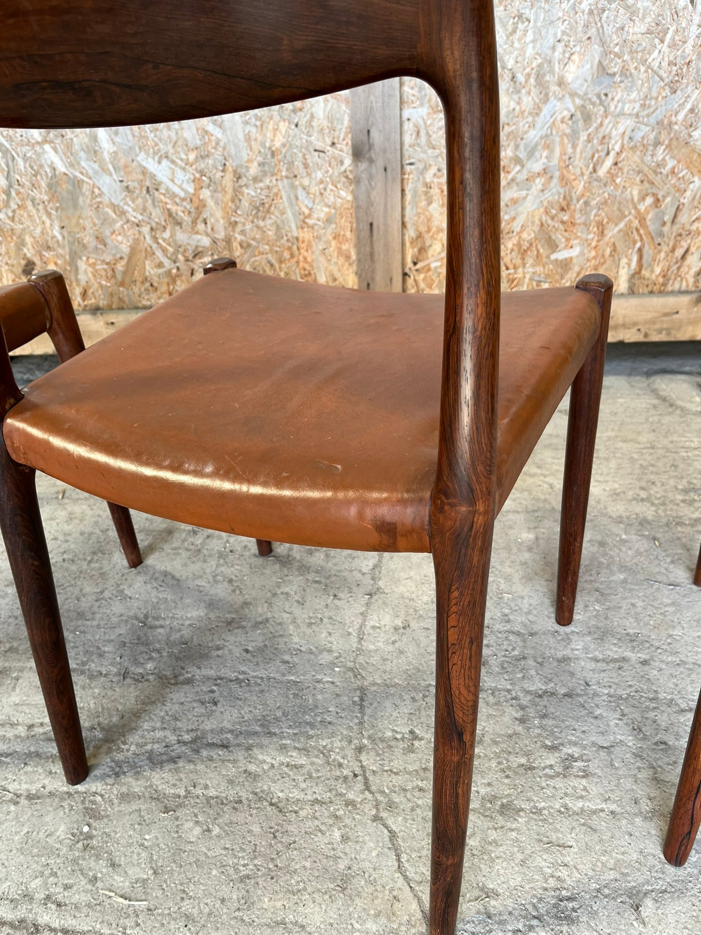 Niels Moller 1958 Model 77 Dining Chair back side