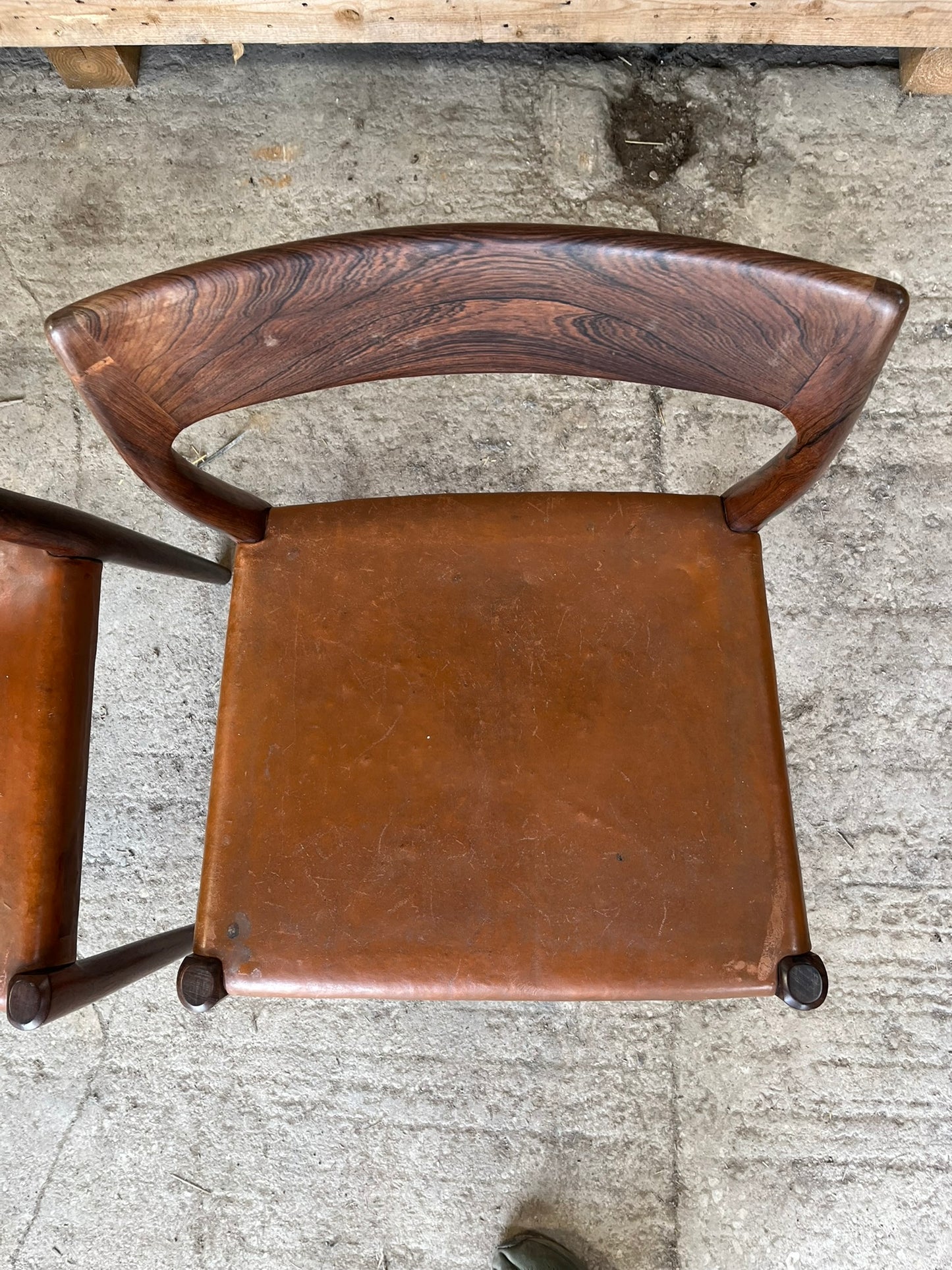 Niels Moller 1958 Model 77 Dining Chair leather