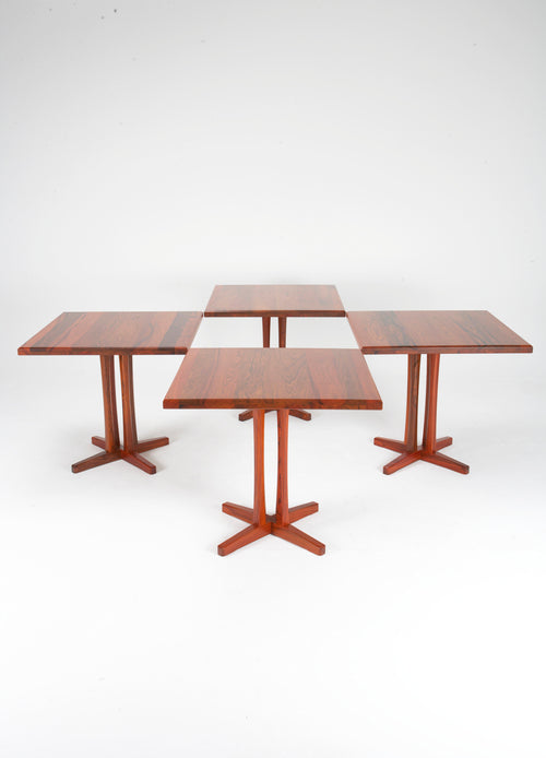 PD 70 Dining Table Set of 3 in Solid Rosewood