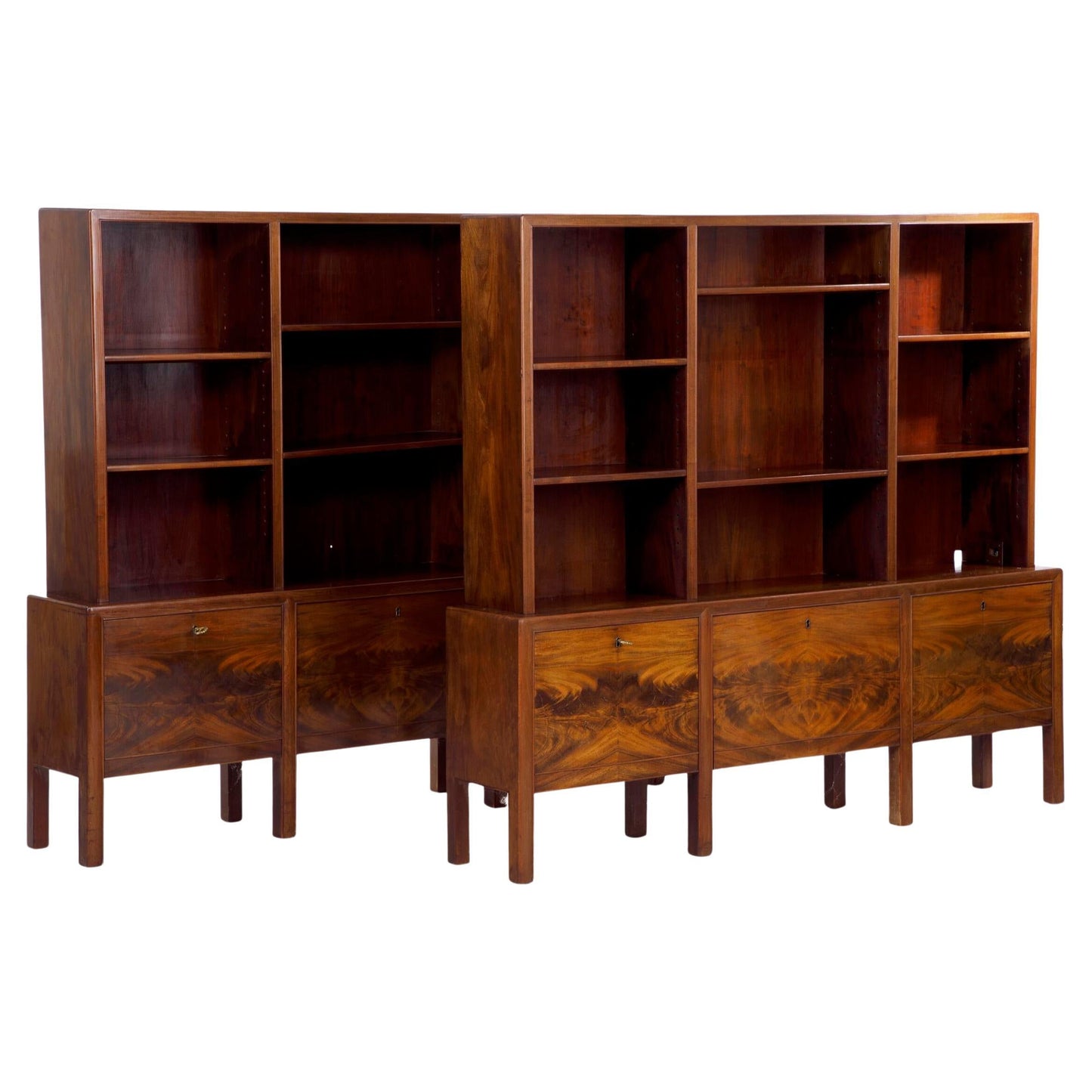 Frits Henningsen Hardwood Office Units with Shelving