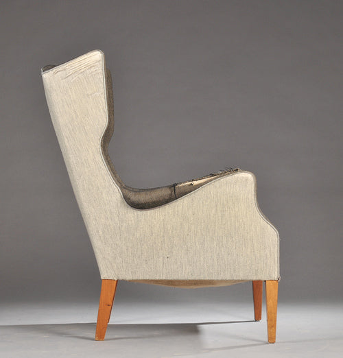 I M Christensen Vintage Danish Modern Wingback Chair