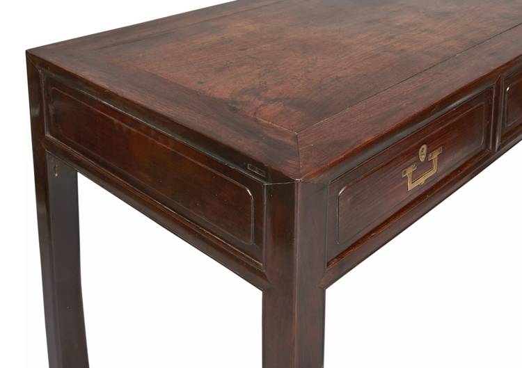 Chinese  Rosewood Desk: 19th Century