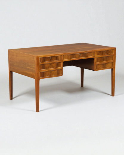 Vintage 1960s Walnut Desk