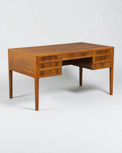 Vintage 1960s Walnut Desk