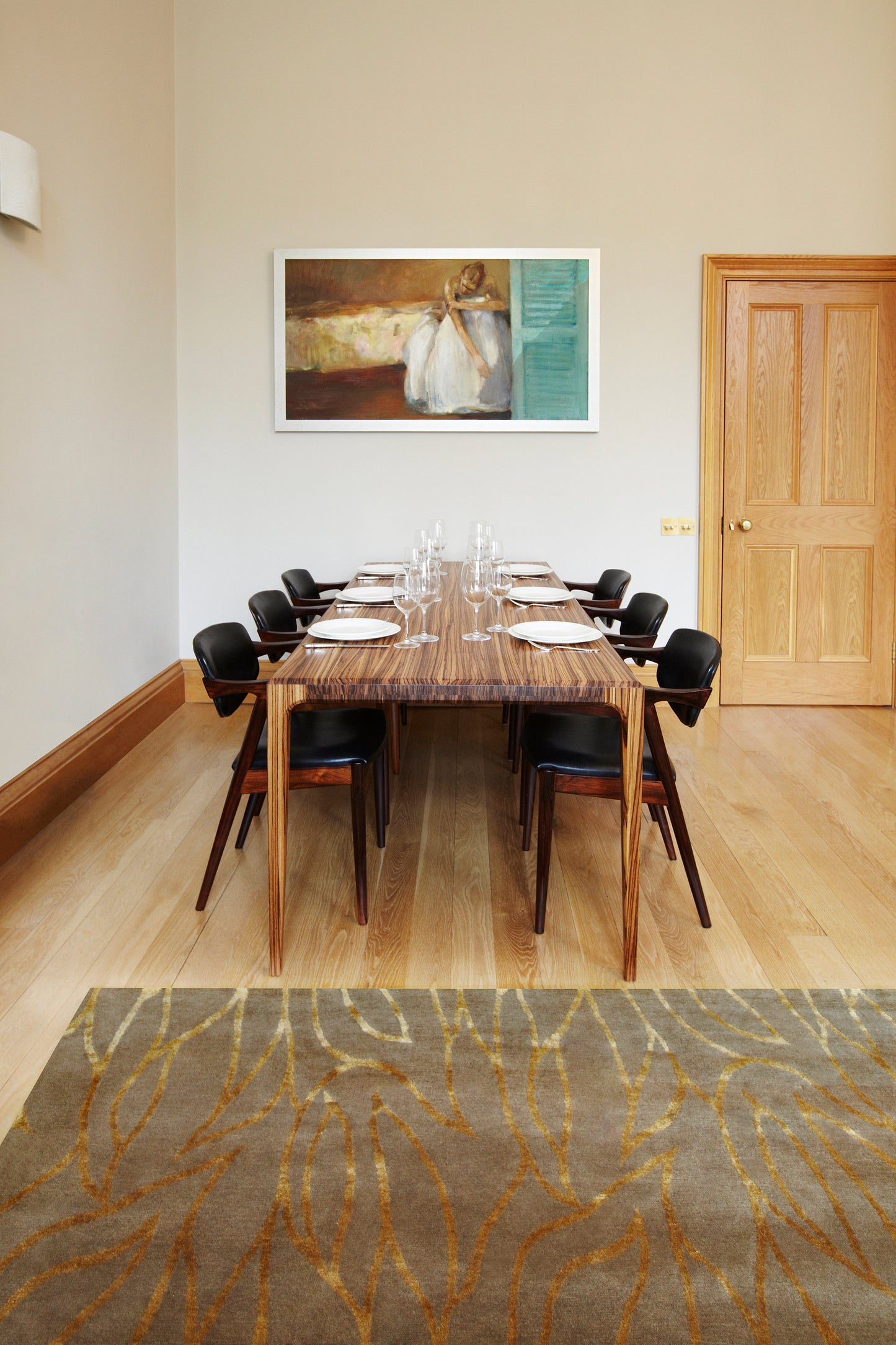 PD 60 Dining Table in Solid Zebrano