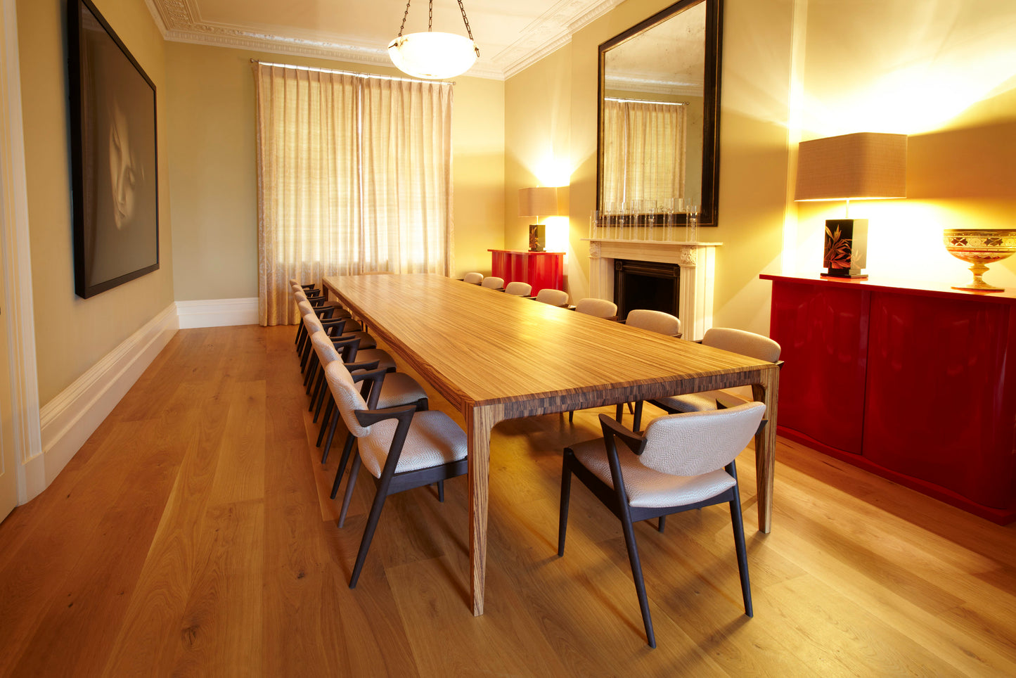 PD 60 Dining Table in Solid Zebrano