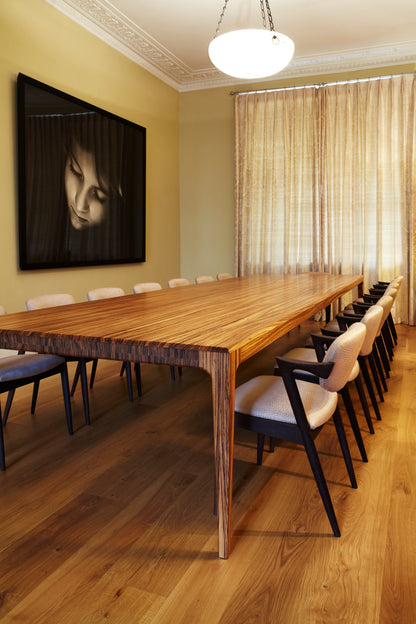 PD 60 Dining Table in Solid Zebrano