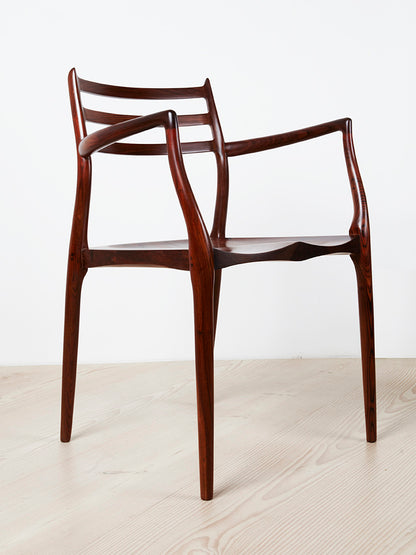 Niels Otto Moller Model 62 Chair 50th Anniversary Edition in Dark Rosewood