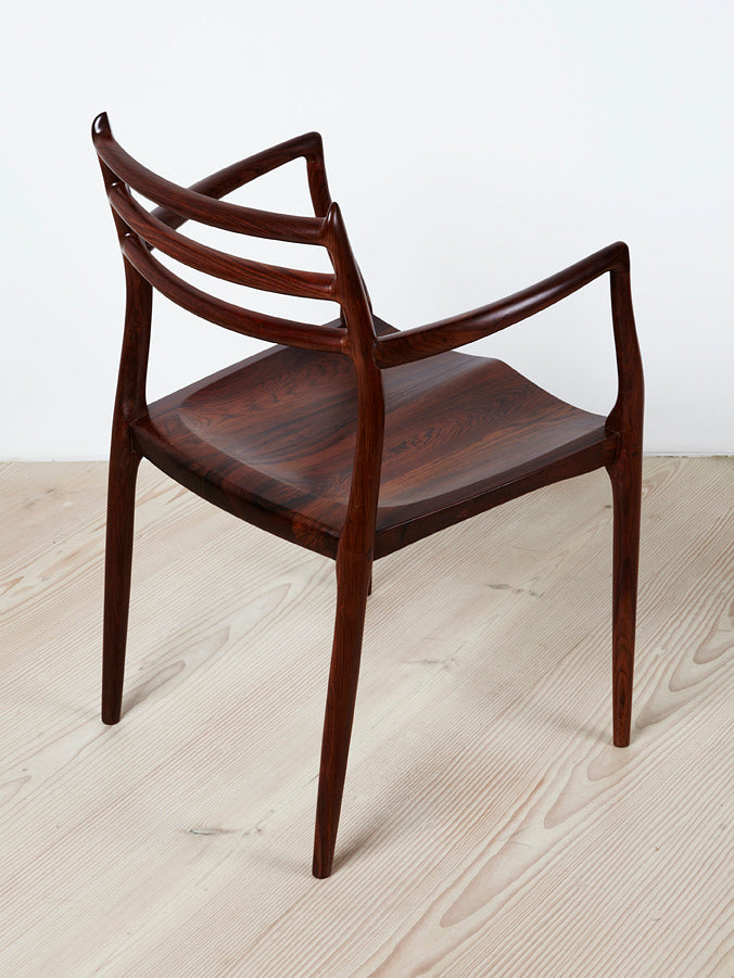 Niels Otto Moller Model 62 Chair 50th Anniversary Edition in Dark Rosewood