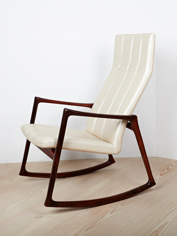 Helge Vestergaard Jensen Rocking Chair made of Rosewood by Niels Roth Andersen