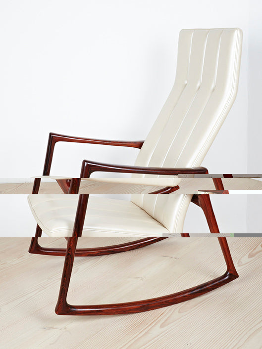 Helge Vestergaard Jensen Rocking Chair made of Rosewood by Niels Roth Andersen