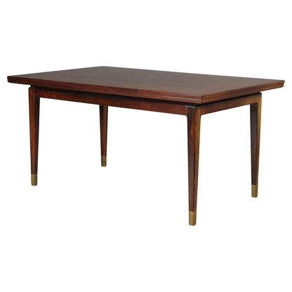 1940s N. V. Nielsen Dining Table with Dutch Extention
