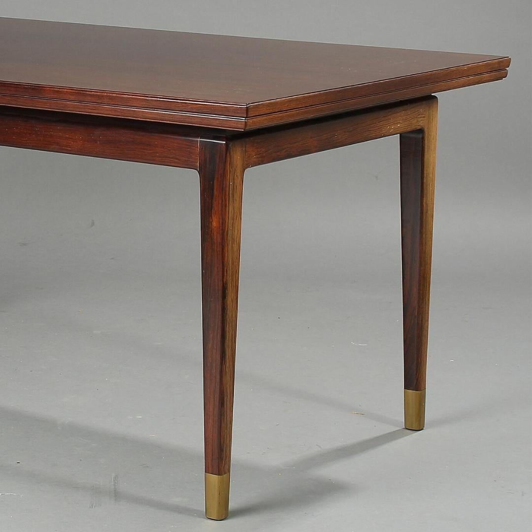 1940s N. V. Nielsen Dining Table with Dutch Extention
