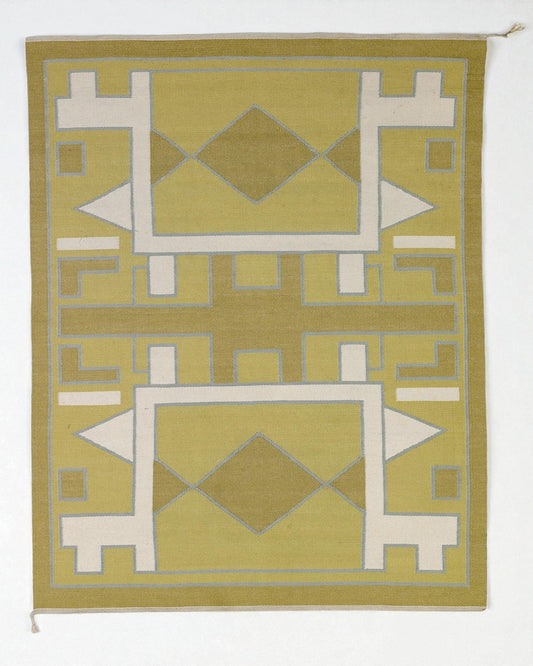 1960s Anna Thommesen Unique Handwoven Carpet with Geometric Pattern