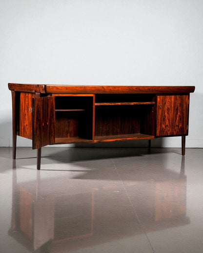 1960s Danish Hardwood Desk made by a Cabinet Maker