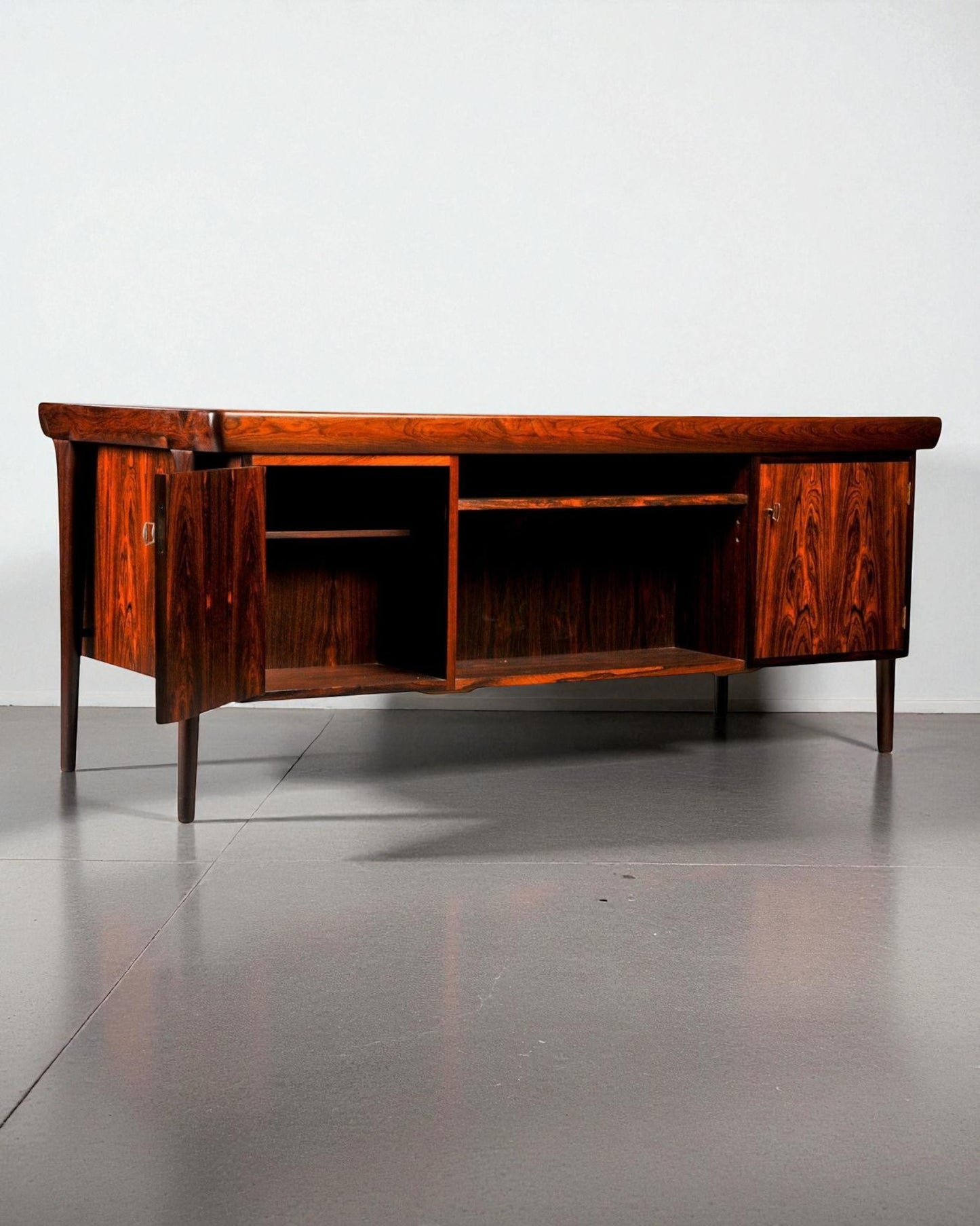 1960s Danish Hardwood Desk made by a Cabinet Maker