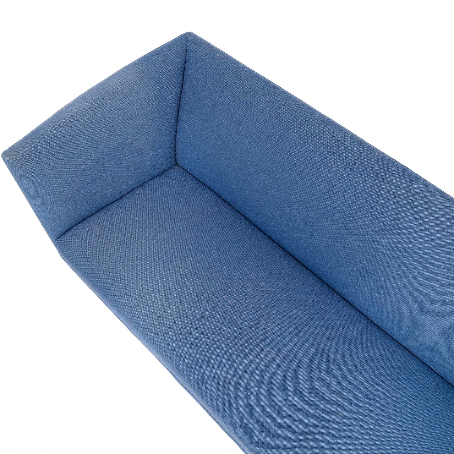 1960s Grete Jalke Sofas With Oak Legs and Blue Wool Upholstery