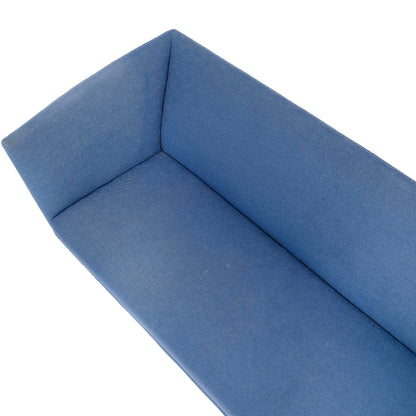 1960s Grete Jalke Sofas With Oak Legs and Blue Wool Upholstery