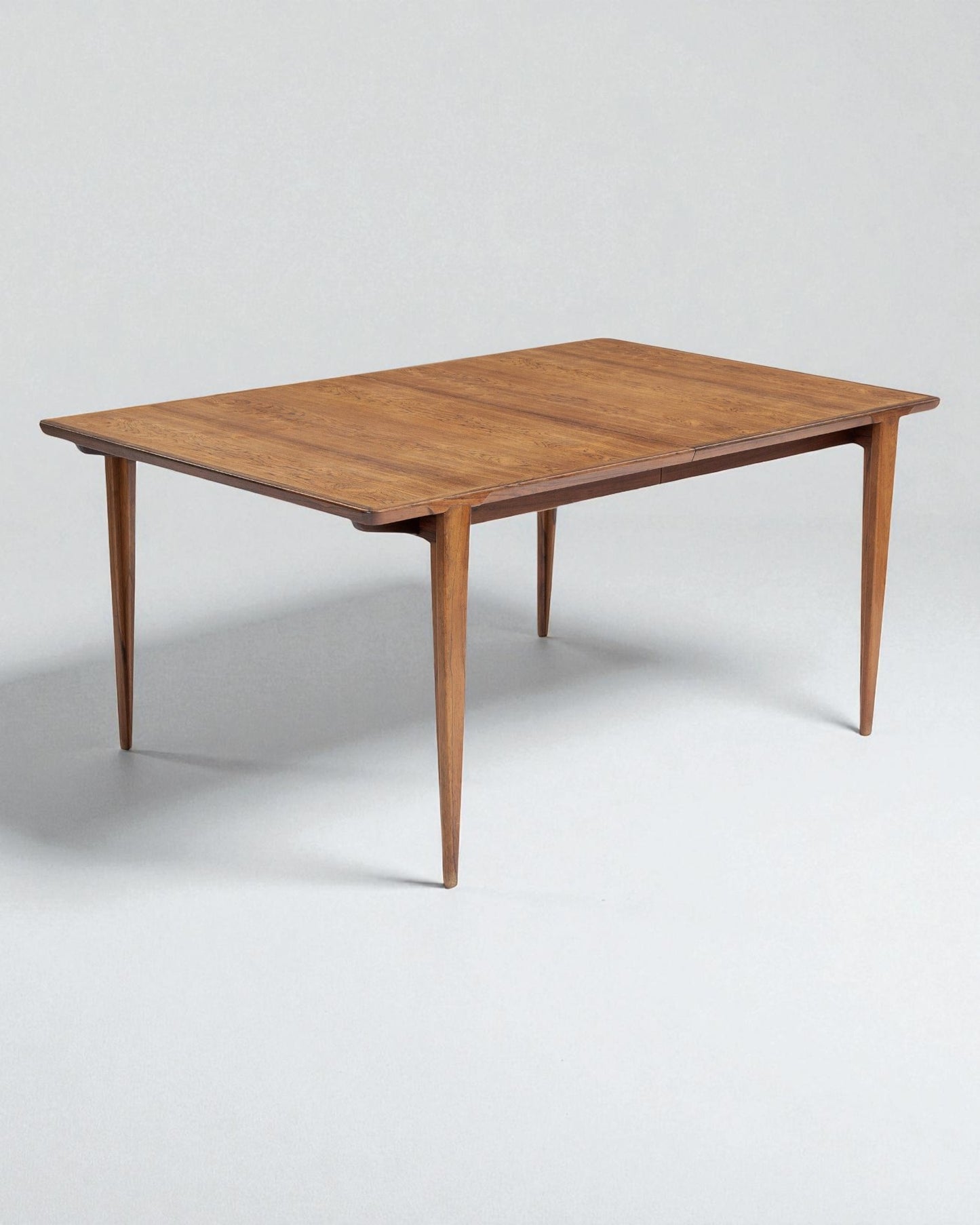 1960s Henry Rosengren Hansen Rectangular Dining Table with two leaves