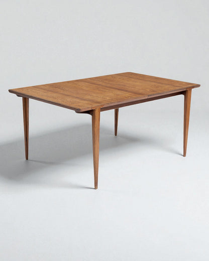 1960s Henry Rosengren Hansen Rectangular Dining Table with two leaves