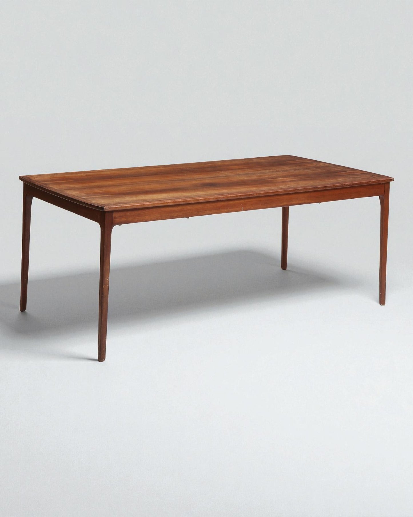 1960s Ole Wanscher Rectangular Table with slightly curved ends