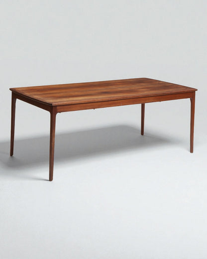 1960s Ole Wanscher Rectangular Table with slightly curved ends