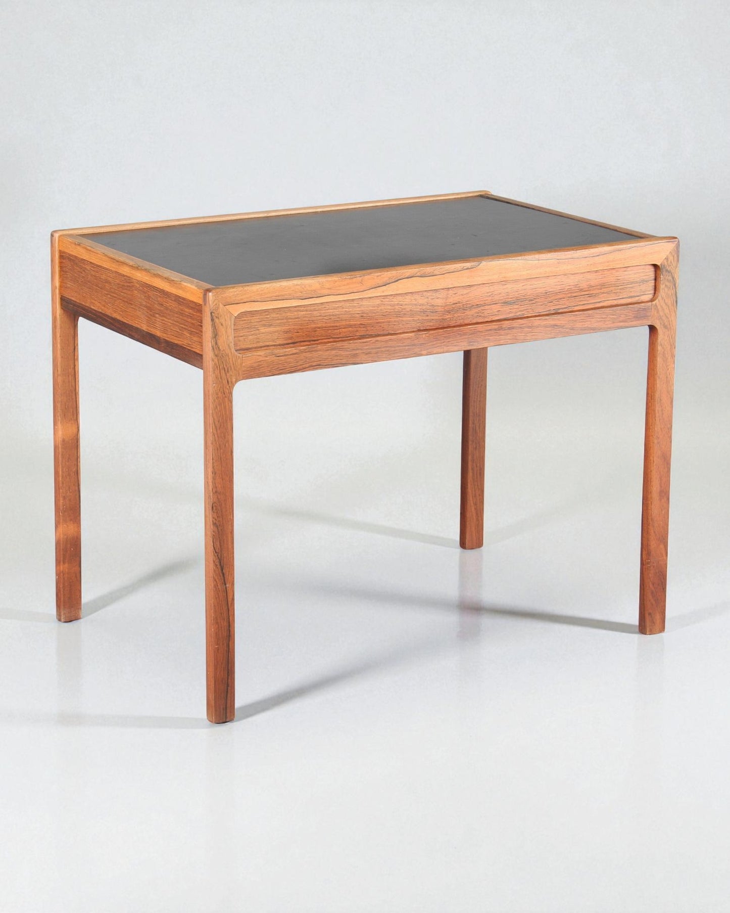 1960s Helge Vestergaard Jensen Coffee Table with Drawer and Black Formica Top