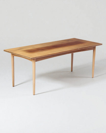 1961 Harbo Sølvsten Solid Wood Coffee Table with tapered legs