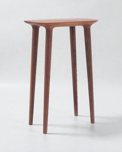 Bon Bon Stool made of solid oak, walnut or purple heart