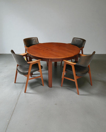 Borge Mogensen Teak Dining Table with Extension Leaf c1950