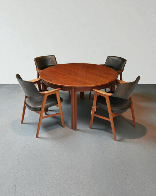 Borge Mogensen Teak Dining Table with Extension Leaf c1950