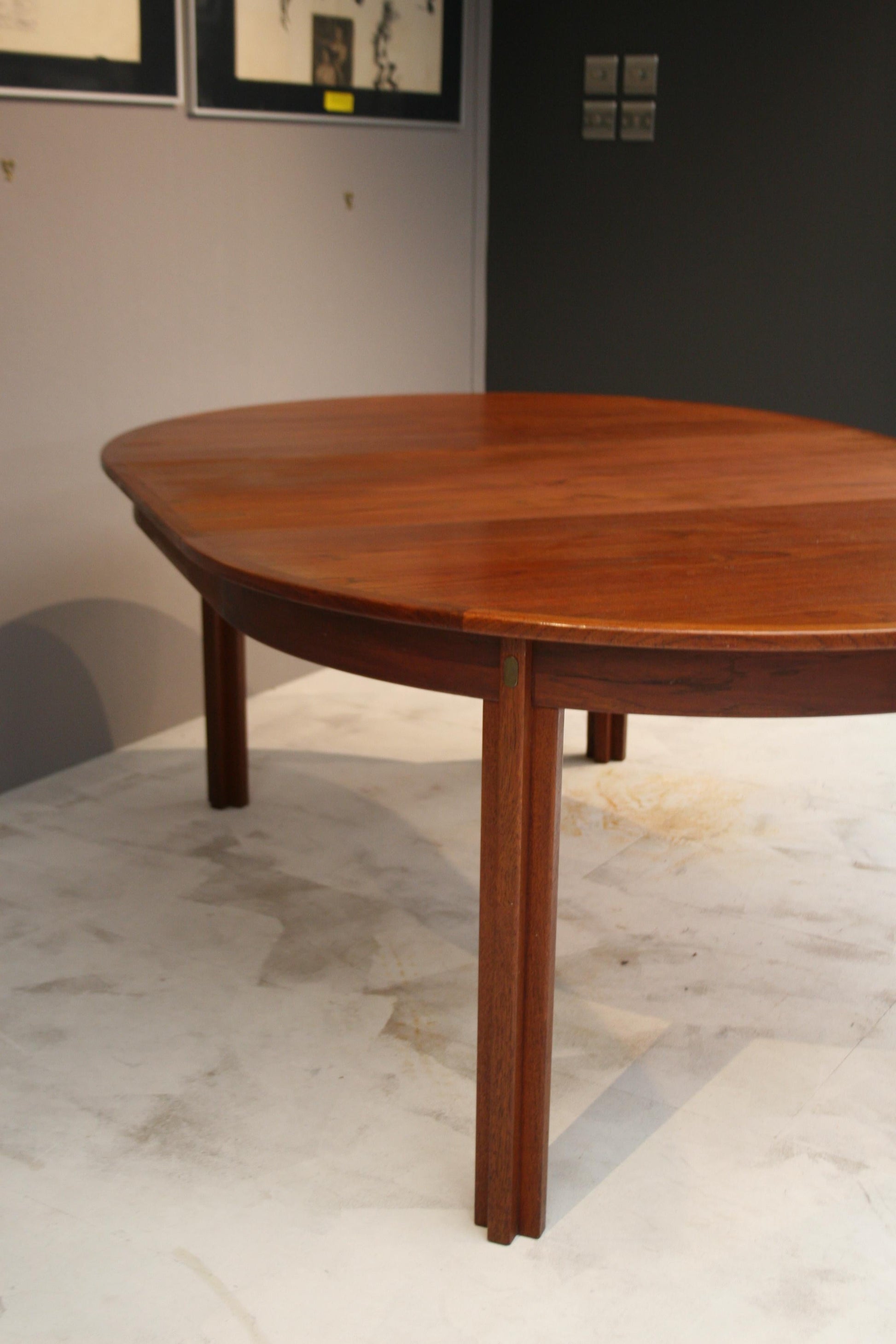 Borge Mogensen Teak Dining Table with Extension Leaf c1950 21